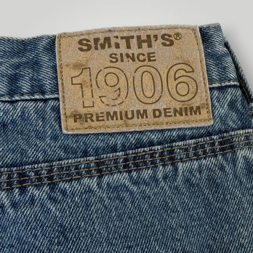 Smith's Workwear Flannel Lined Carpenter Jeans Men 36x31 Blue Relaxed